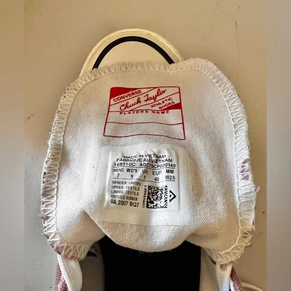 Converse Chuck Taylor High Top Sneakers in Mauve Pink - Picture 6 of 6